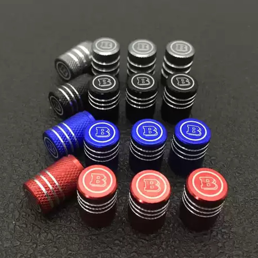 Xtreme Racing Tappini Coprivalvola Blu Brabus 4 pezzi in alluminio