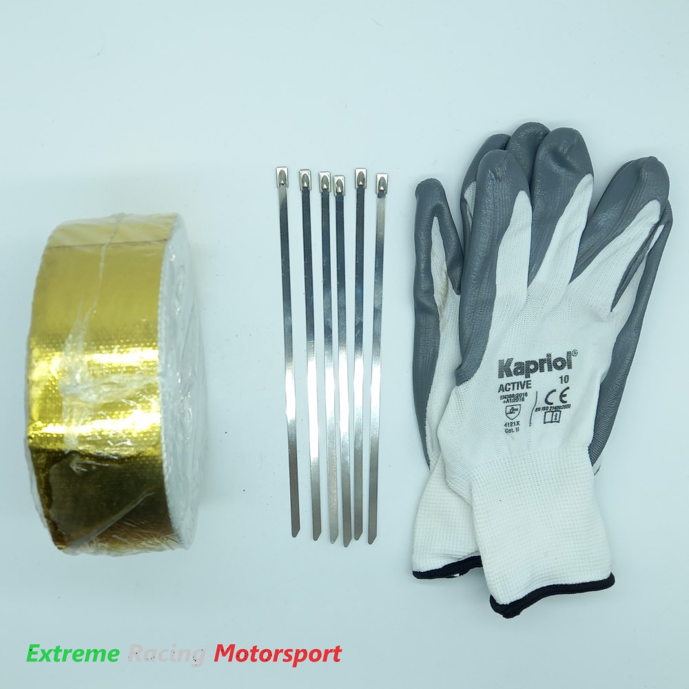 Xtreme Racing Impianto Carburante e Regolatori di Pressione Benda Termica con kit montaggio per Collettori ORO 10 m