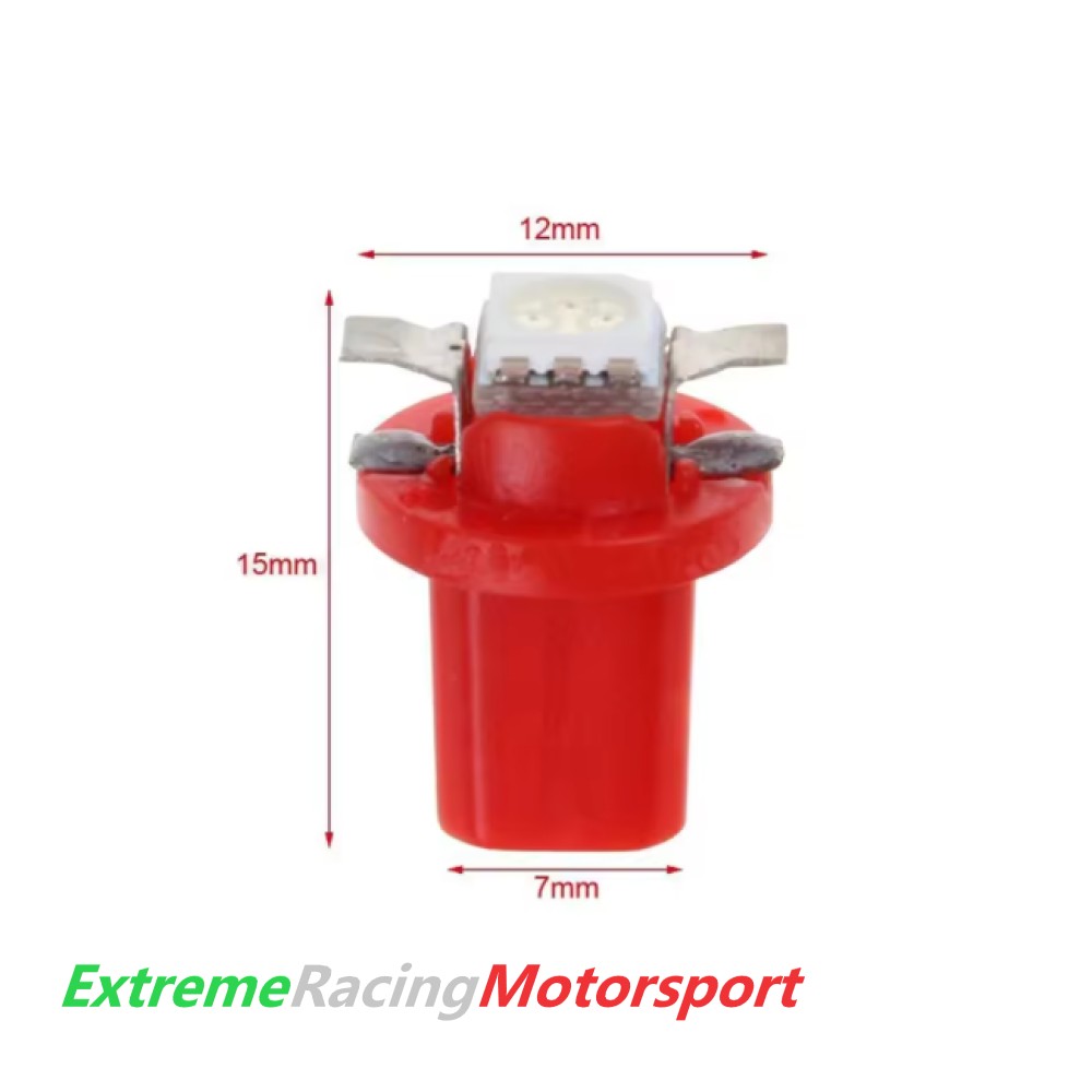Xtreme Racing Lampadine LED ERM T5W T5 strumentazione coppia rosse