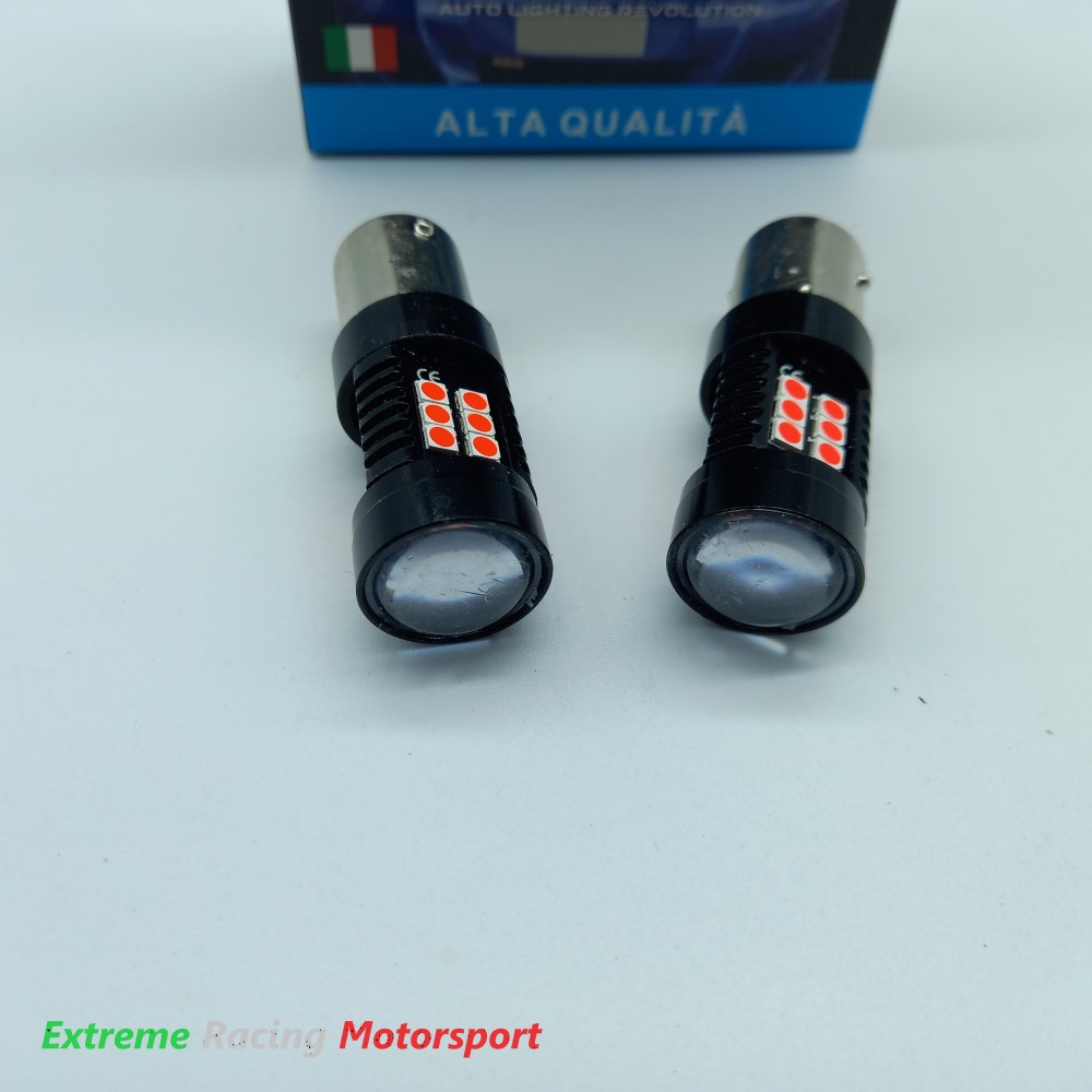 Xtreme Racing Lampadine LED BA15S P21W luci STOP coppia rosse CANBUS