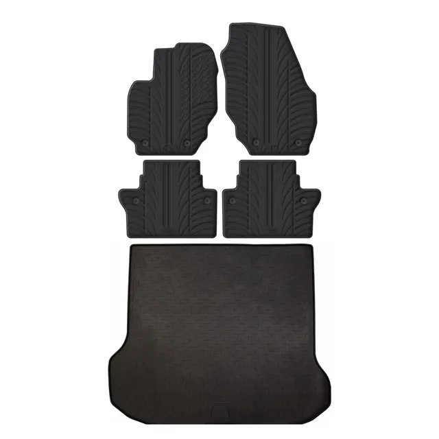 Travall Bundles Volvo V70 2008-2016 kit tappetini e vasca baule in gomma