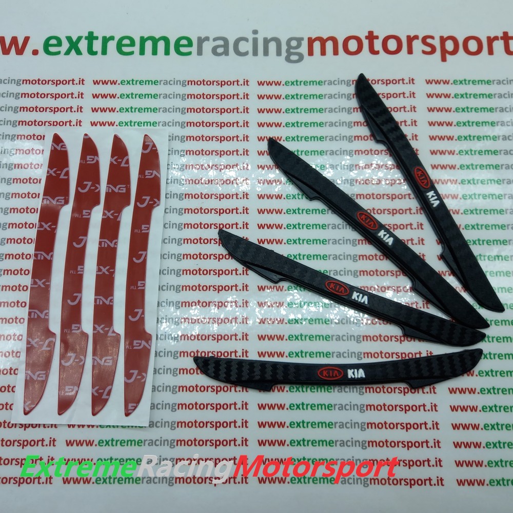 Xtreme Racing Decorazioni Auto e Adesivi Kit Protezione Sportelli Kia antiurto gomma 4 pezzi