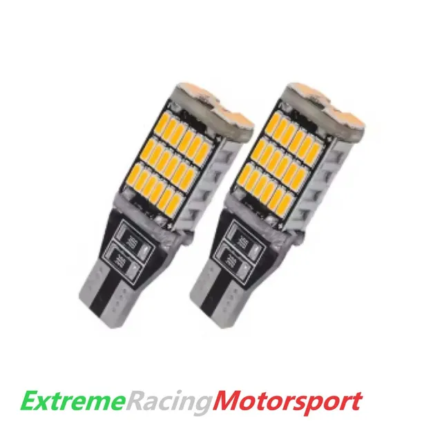 Xtreme Racing Lampadine LED ERM T15 W16W 45 SMD arancioni coppia Canbus