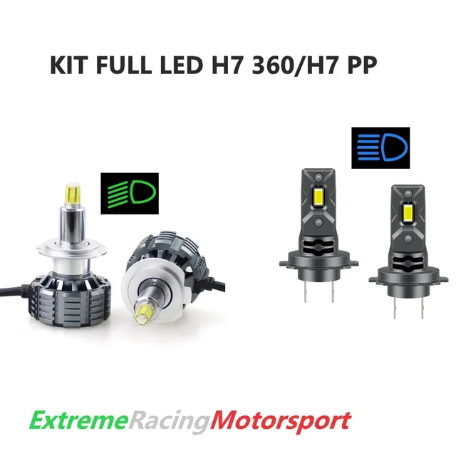 Xtreme Racing Kit Illuminazione LED H7 360°/H7 PP 4 DEC kit LED 6000K