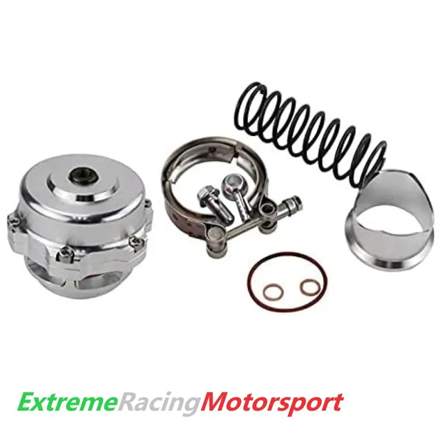 Xtreme Racing Impianto Carburante e Regolatori di Pressione Valvola Pop Off ERM TL Argento 50 mm per turbo benzina