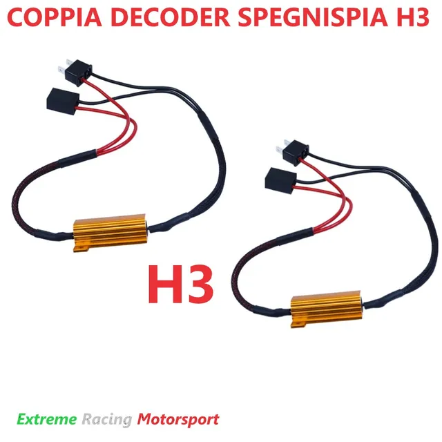 Xtreme Racing Accessori per Illuminazione LED Decoder ERM H3 Typ 2 decoder LED coppia CANBUS