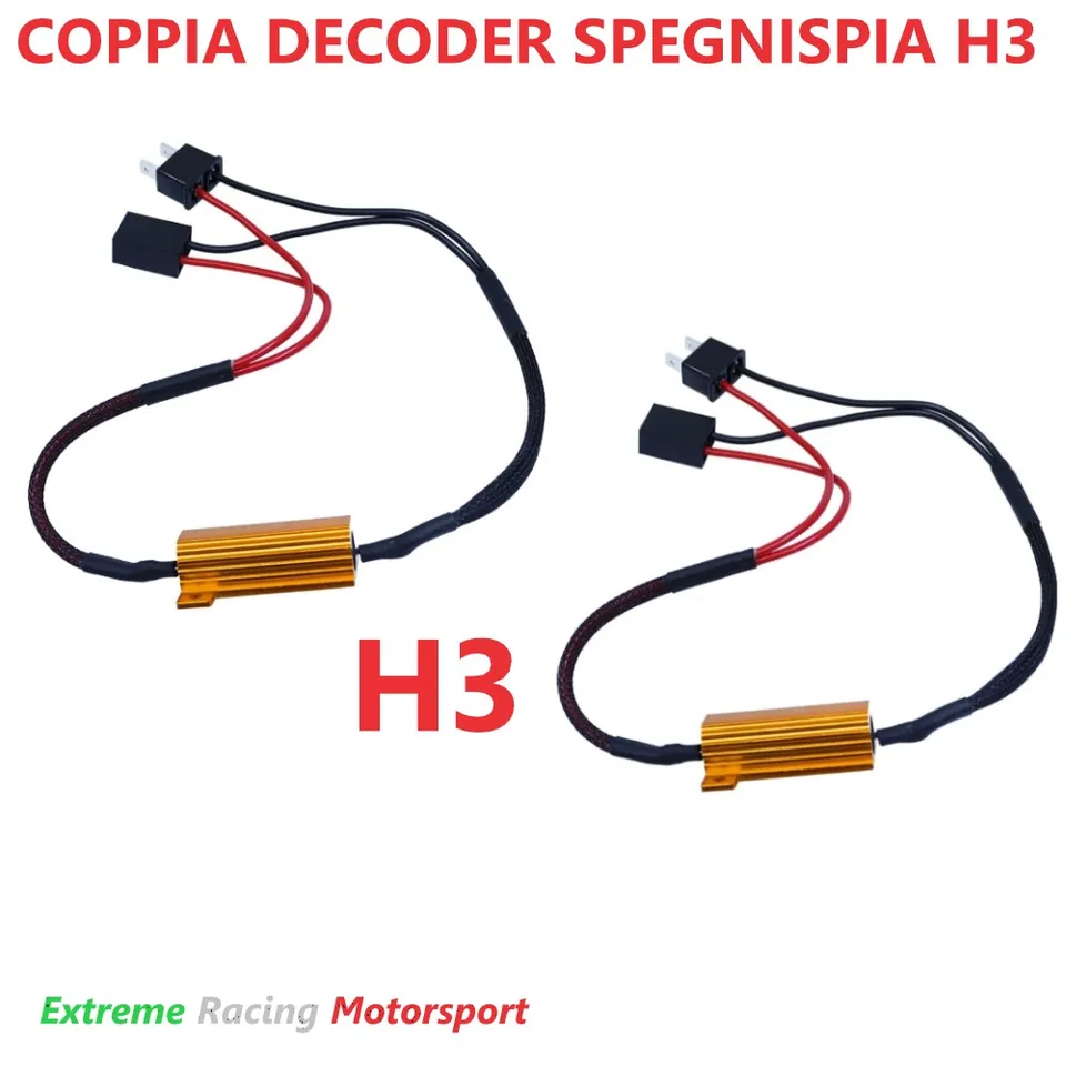 Xtreme Racing Accessori per Illuminazione LED Decoder ERM H3 Typ 2 decoder LED coppia CANBUS