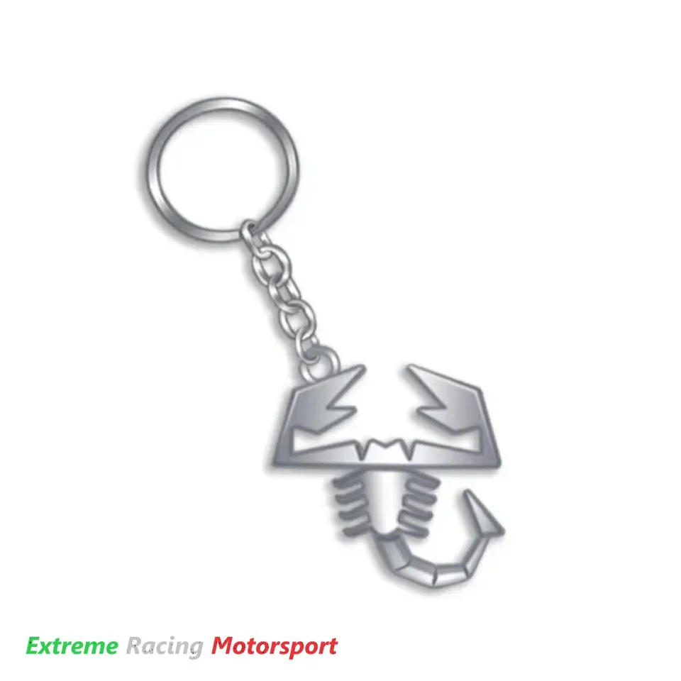 Xtreme Racing Scorpione Chrome portachiavi in metallo cromato