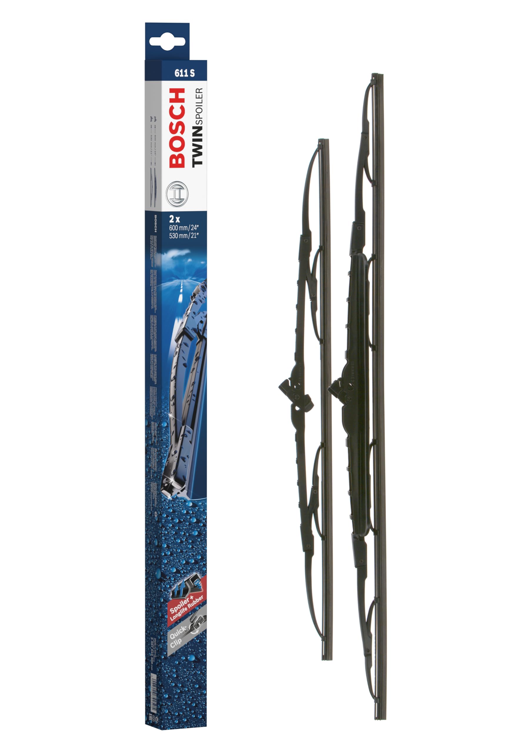Bosch HCP Spazzole tergicristallo 3397010300 600/530 mm set con spoiler