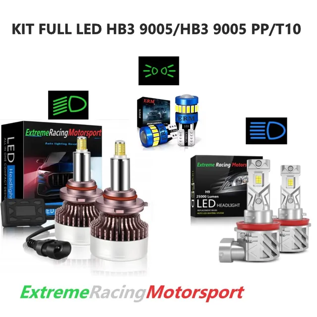 Xtreme Racing Kit Illuminazione LED T10/HB3 9005 kit lampade 12 V