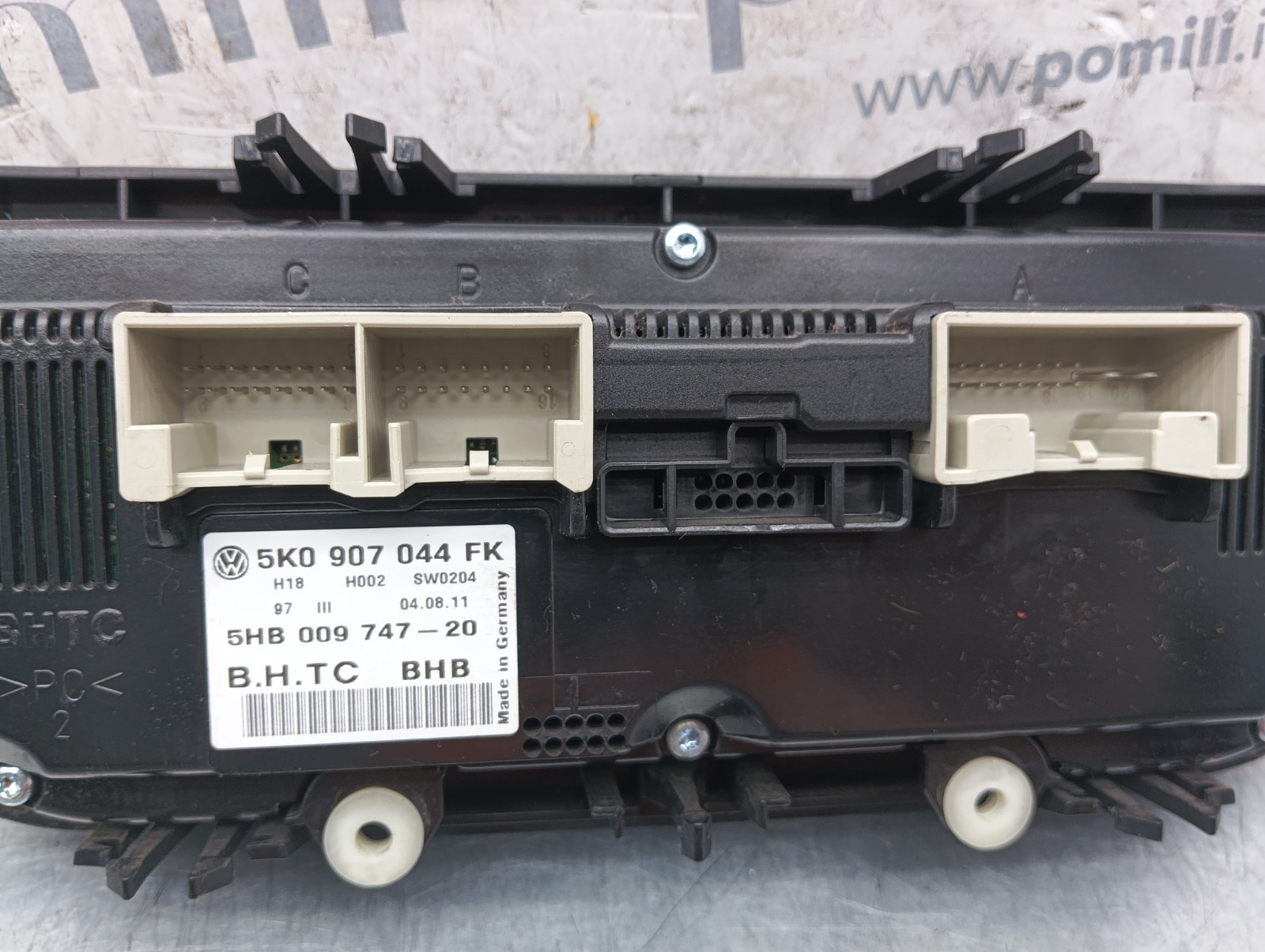 Pomili Climatizzazione Volkswagen Sharan 5K0907044FK pannello comandi Climatronic usato