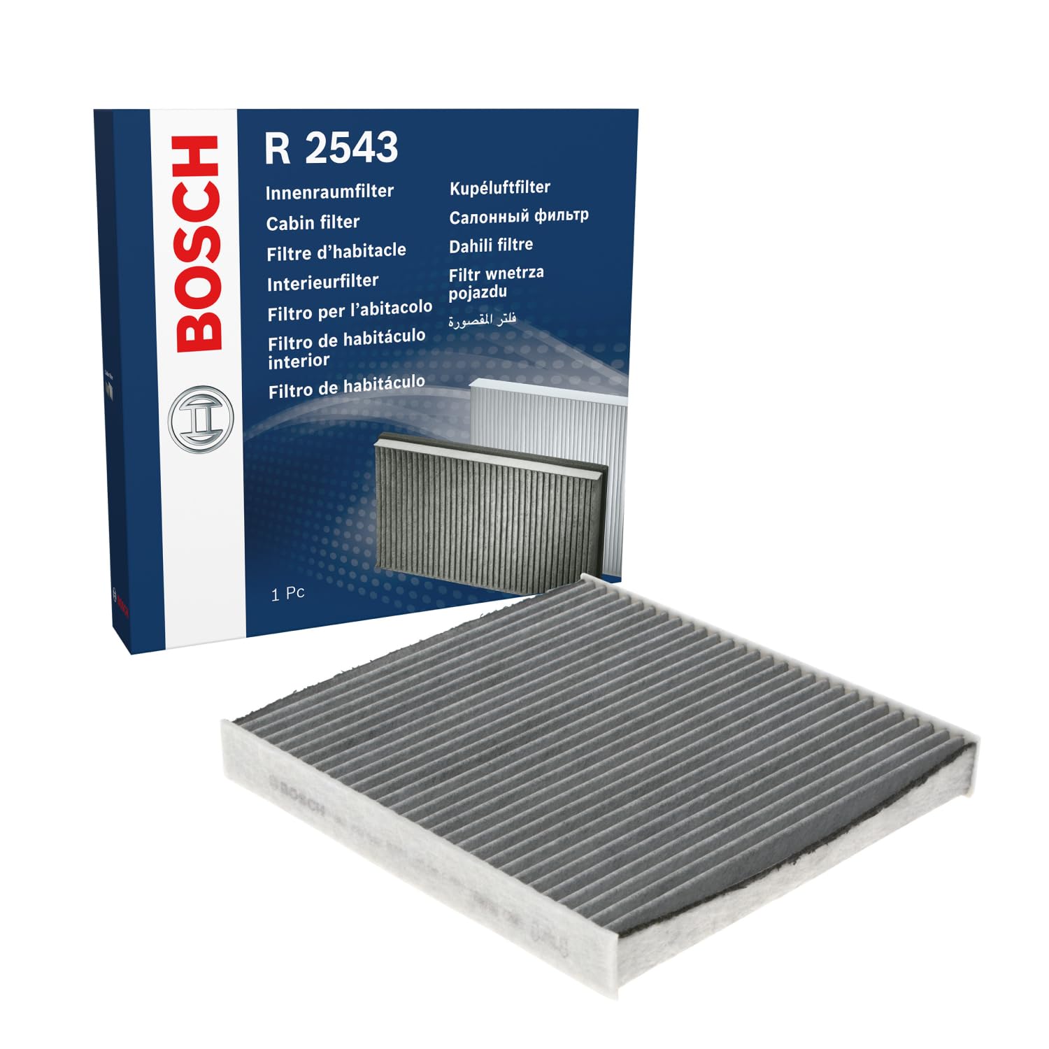 Bosch Filtri 1987432543 filtro abitacolo a carboni attivi 254 × 235 × 32 mm