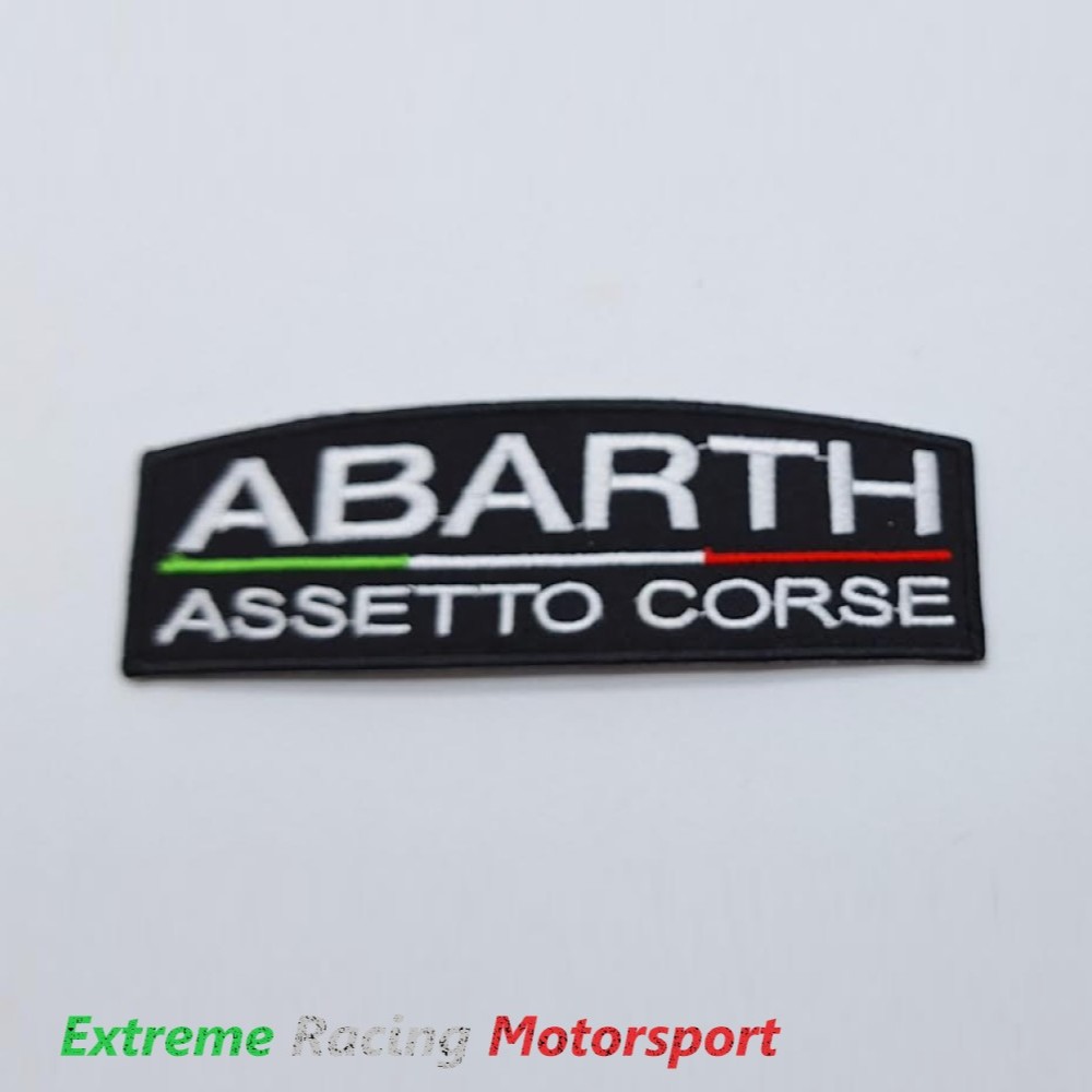 Xtreme Racing Decorazioni Auto e Adesivi Patch Abarth Assetto Corse termoadesiva 12×4 cm