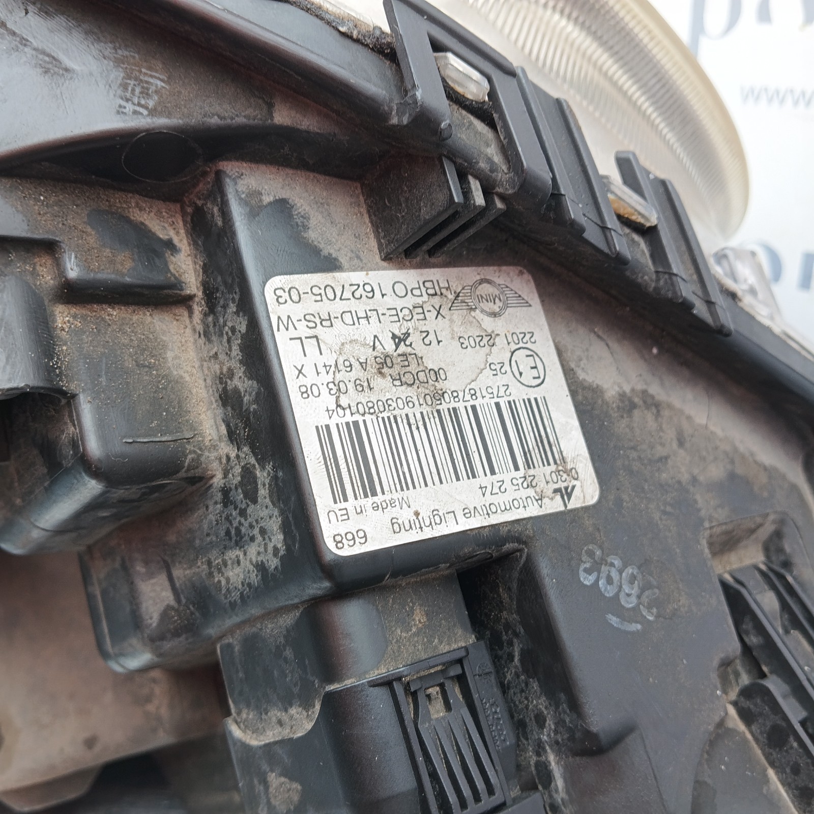 Pomili Fanaleria Faro anteriore destro Bi-Xenon Mini Cooper 162705-03 usato