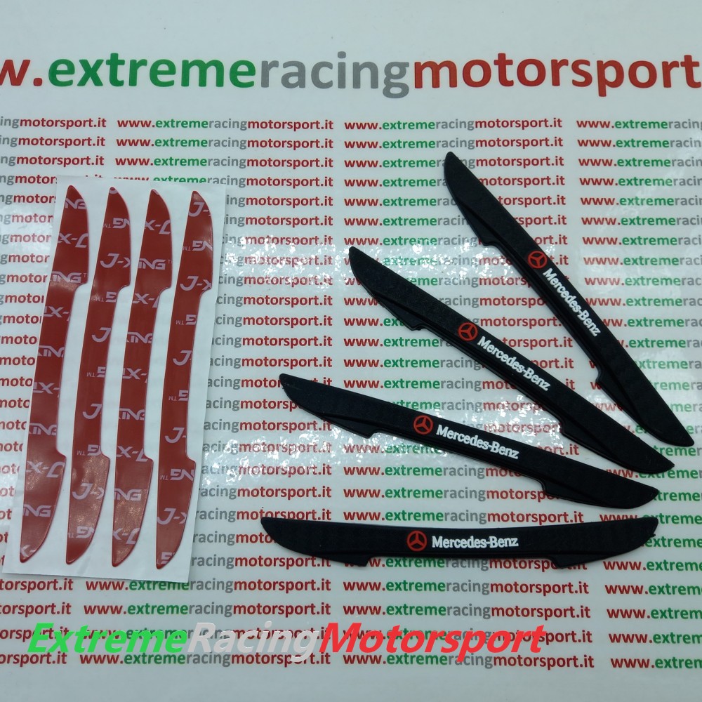 Xtreme Racing Decorazioni Auto e Adesivi Kit Protezione Sportelli MB antiurto gomma nera 4 pezzi