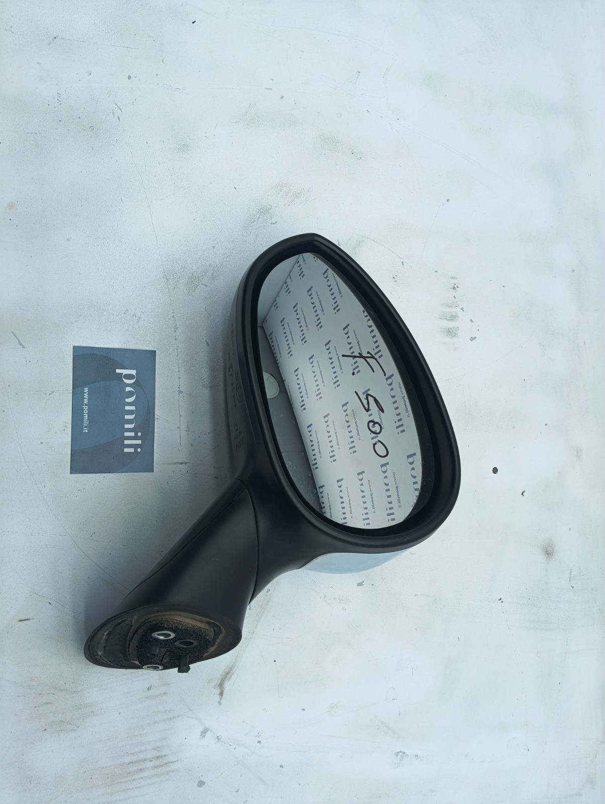 Pomili Cristalli Specchietto retrovisore sinistro Fiat 500 21046 argento usato