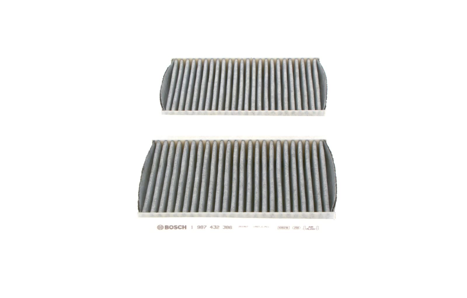 Bosch Filtri 1987432386 filtro abitacolo carboni attivi 2 pezzi
