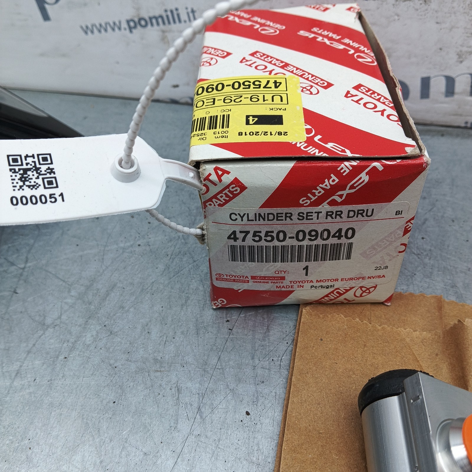 Pomili Freni e ricambi Cilindro freno posteriore Toyota Aygo 47550-09040 nuovo