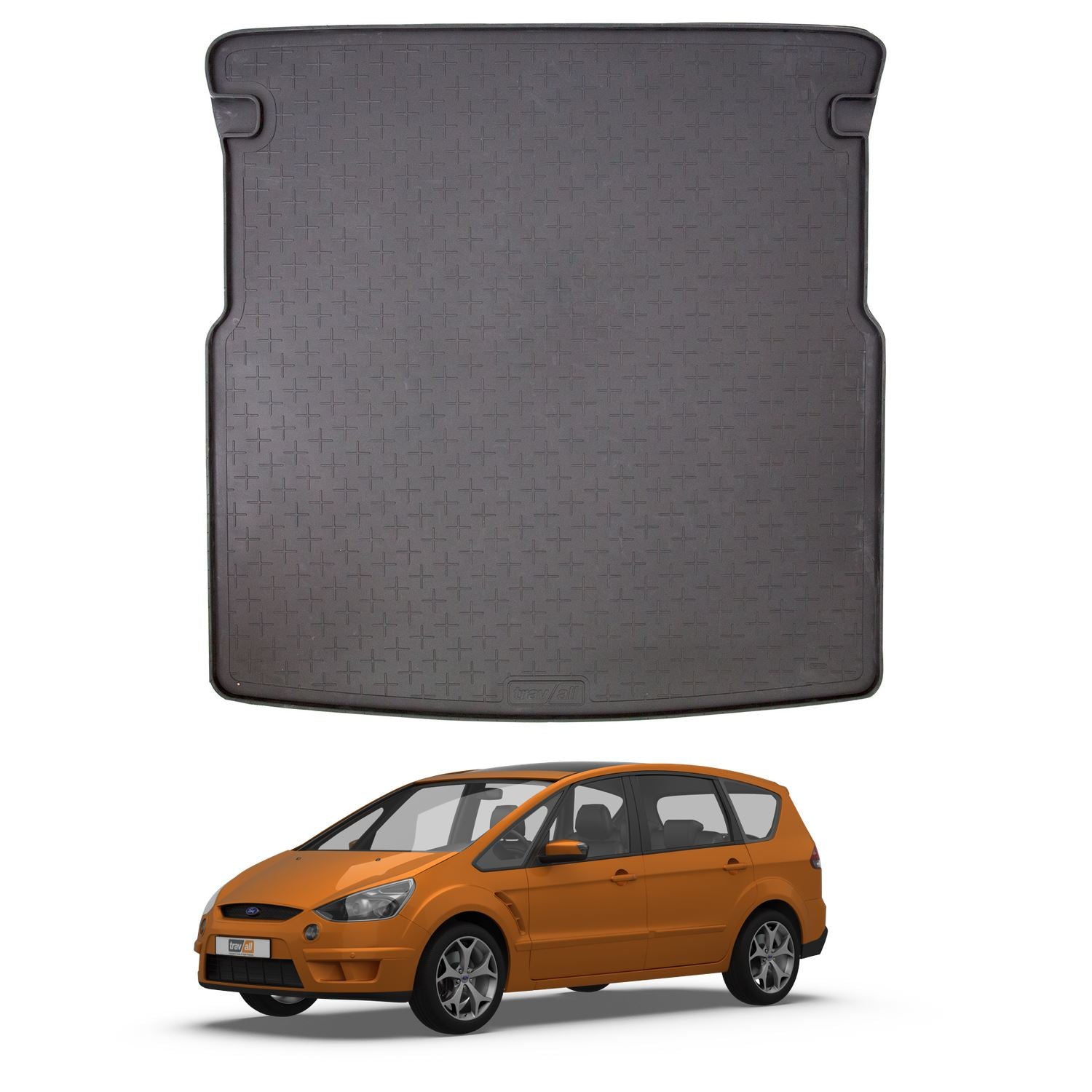 Travall Trunk Liners Ford S-Max Rubber Boot Liner tappetino baule impermeabile