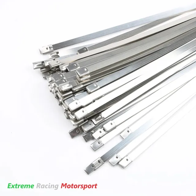 Xtreme Racing Impianto Carburante Fascette inox T316 4,6×200 mm 10 pezzi