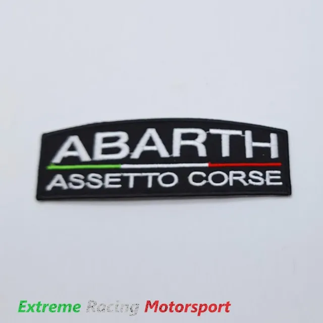 Xtreme Racing Decorazioni Auto e Adesivi Patch Abarth Assetto Corse termoadesiva 12×4 cm