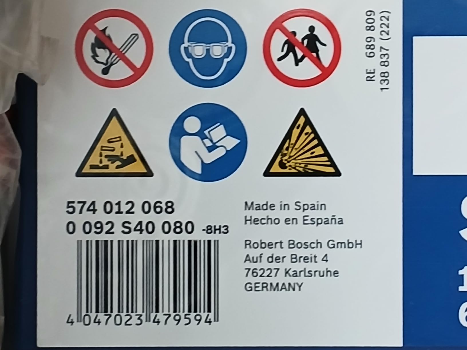 Bosch Batterie S4008 batteria auto 74 Ah 680 A 12 V