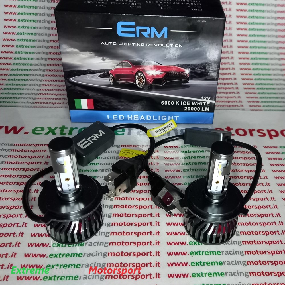 Xtreme Racing Lampadine LED ERM 20K H4 lampade BiLED 6000K 2 pezzi