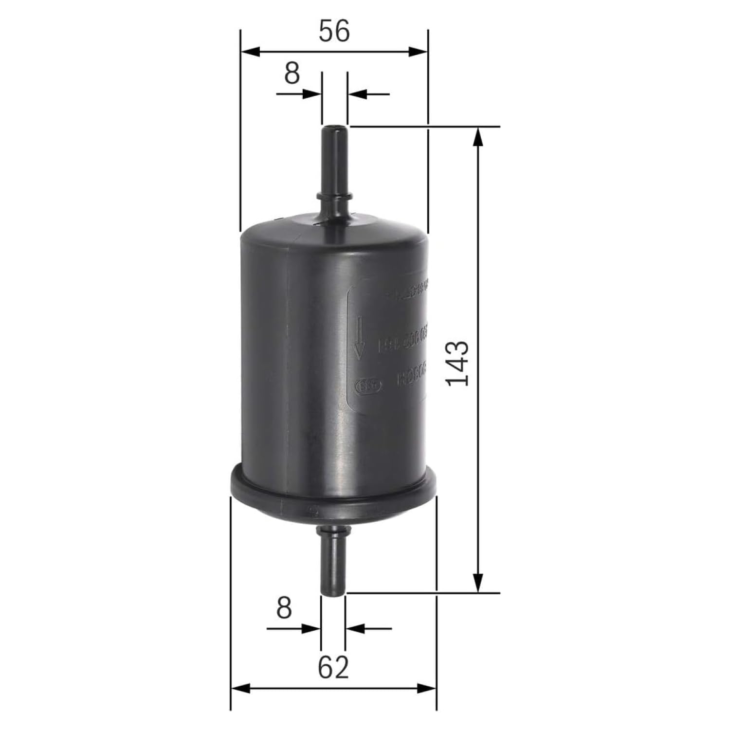 Bosch Filtri 0450902161 filtro benzina in linea Ø 62 mm