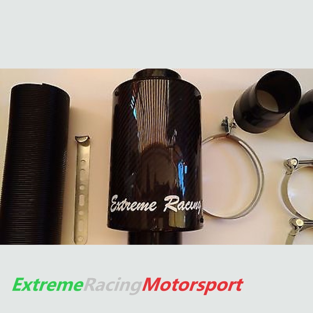 Xtreme Racing Filtri Aria Filtro Aria Aspirazione Diretta in Carbonio ERM Bianco 76 mm lavabile