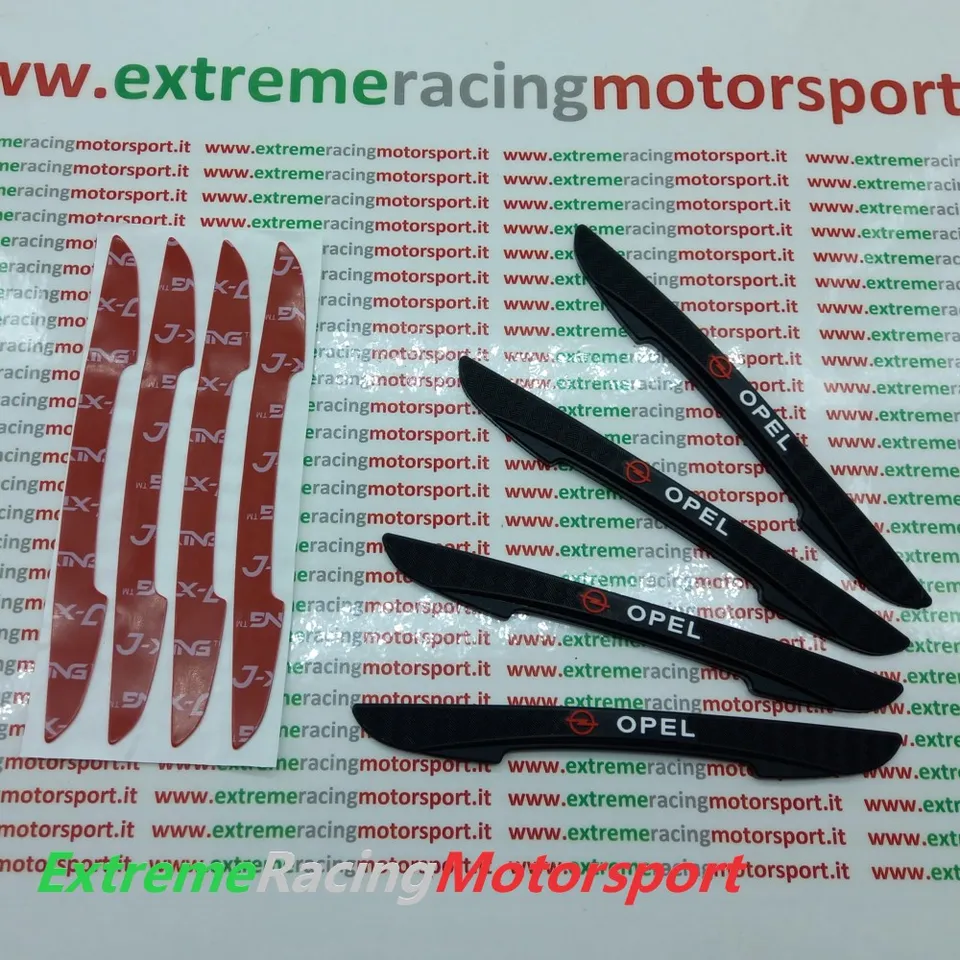 Xtreme Racing Decorazioni Auto e Adesivi Kit Protezione Sportelli Opel antiurto gomma 4 pezzi