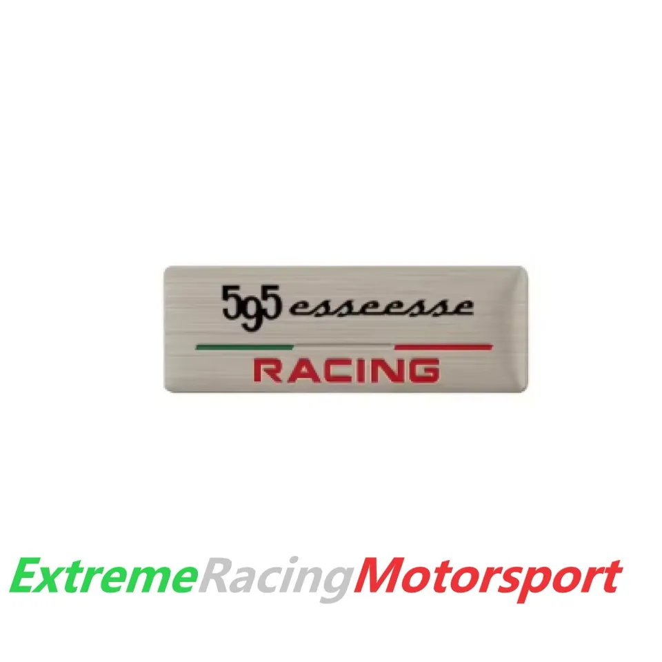 Xtreme Racing Decorazioni Auto e Adesivi 595 Esseesse stemma interno silver 6,5 × 2,3 cm in alluminio