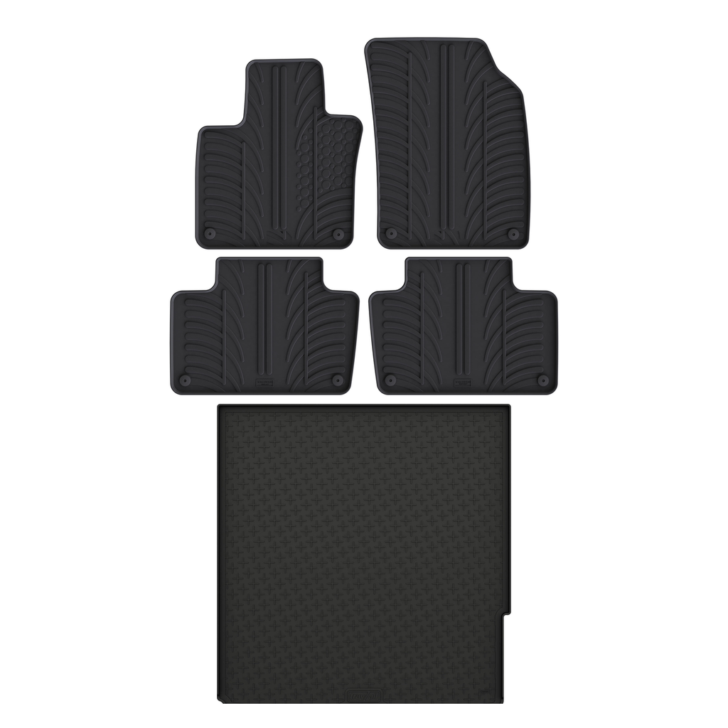 Travall Bundles Volvo XC90 Rubber Boot Liner and Rubber Car Mats Bundle tappetini in gomma