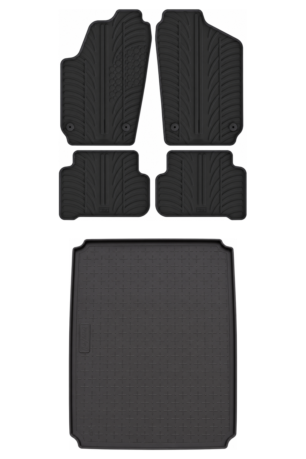 Travall Bundles VW Polo (2009-2017) kit bagagliaio e tappetini in gomma