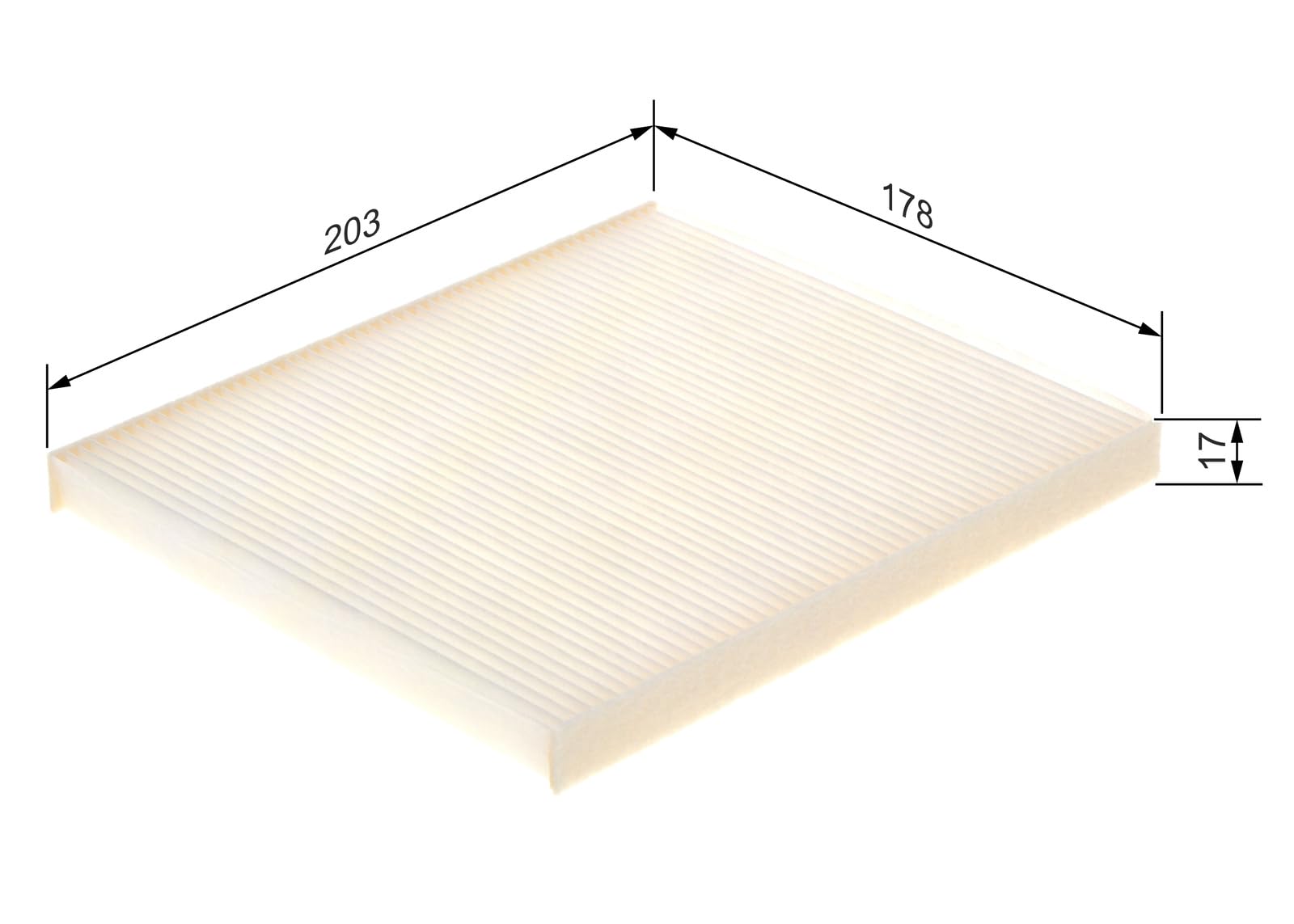 Bosch HCP Filtri 1987432106 filtro abitacolo Standard 1 pezzo antiodore