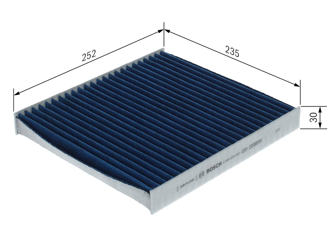 Bosch Filtri 0986628630 filtro aria abitacolo FILTER+ pro carboni attivi