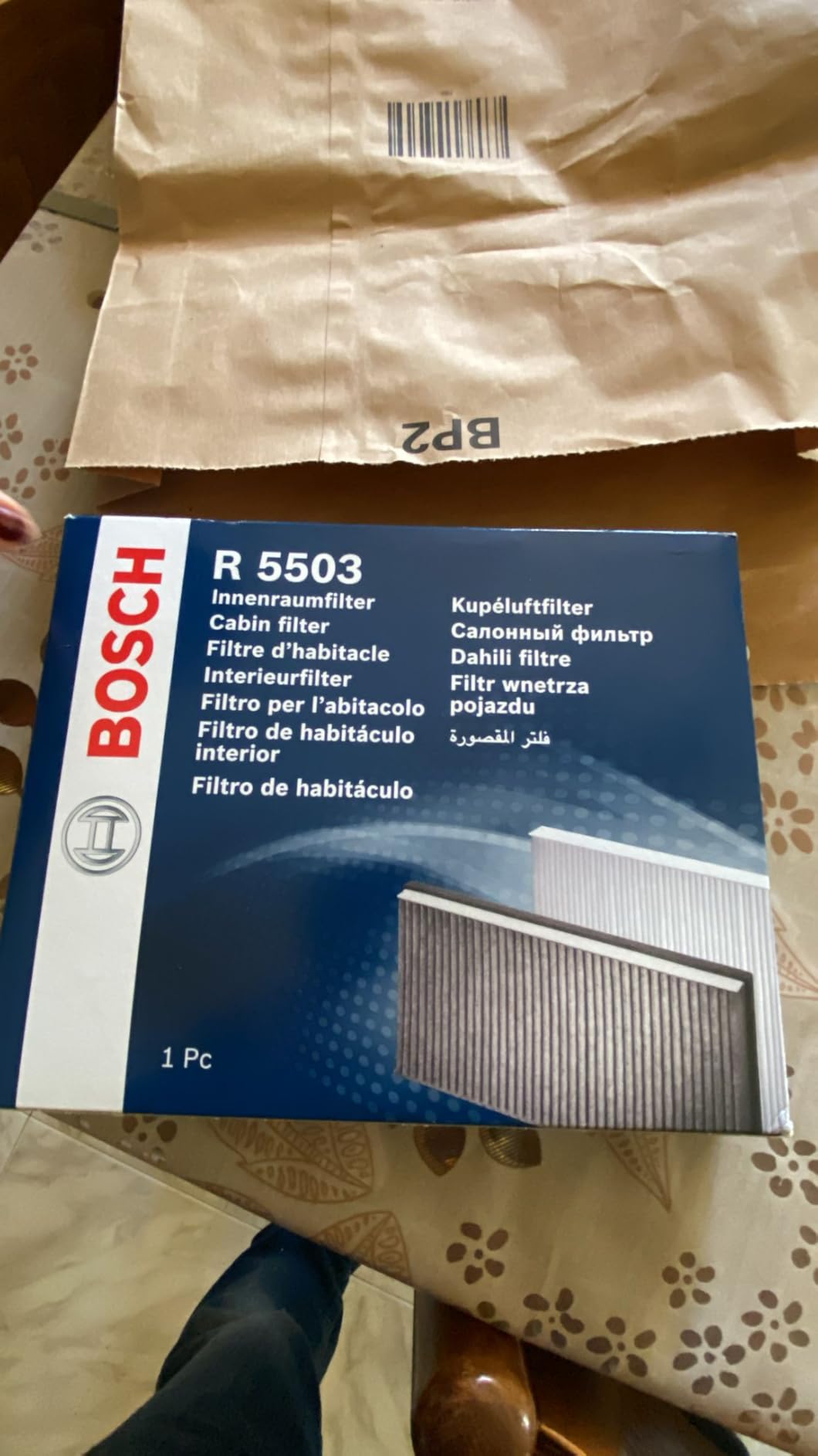 Bosch Filtri 1987435503 Filtro abitacolo ai carboni attivi antiodore