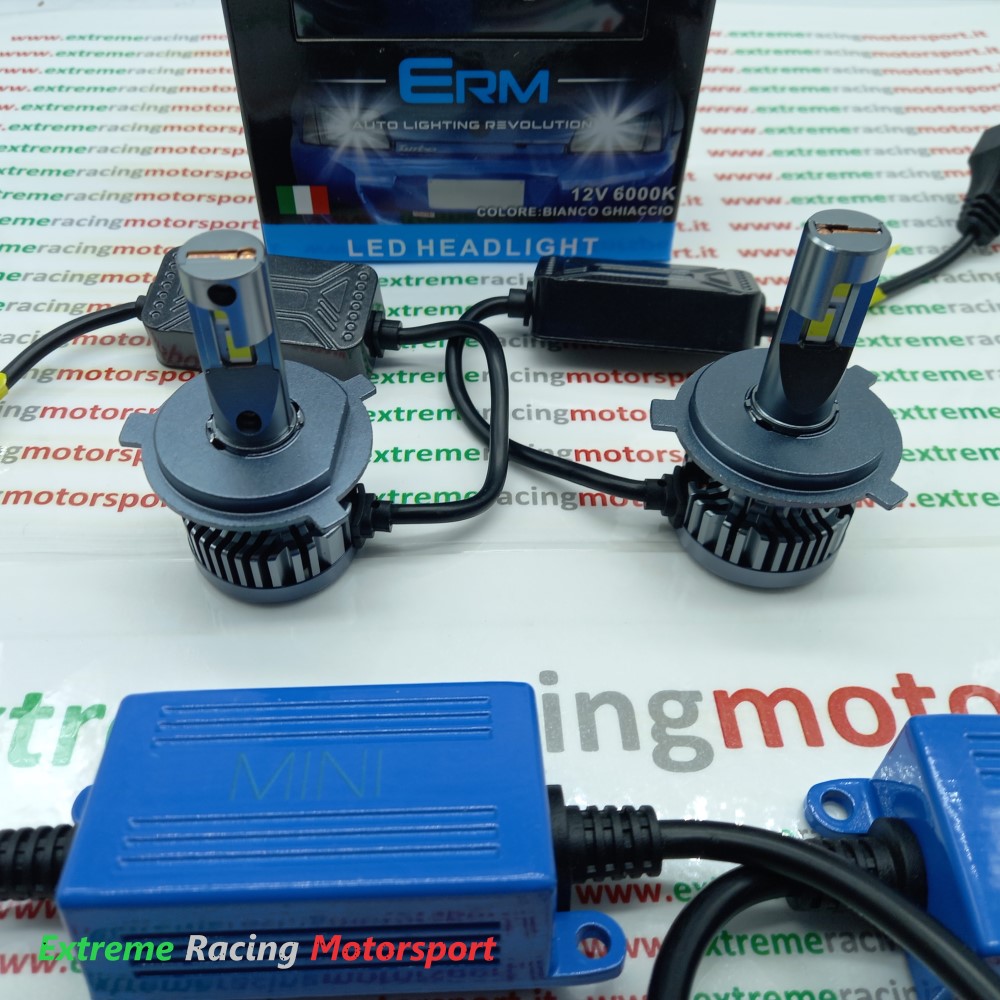 Xtreme Racing Lampadine LED ERM G10 40K H4 Mini Cooper, 6000 K, coppia CANBUS