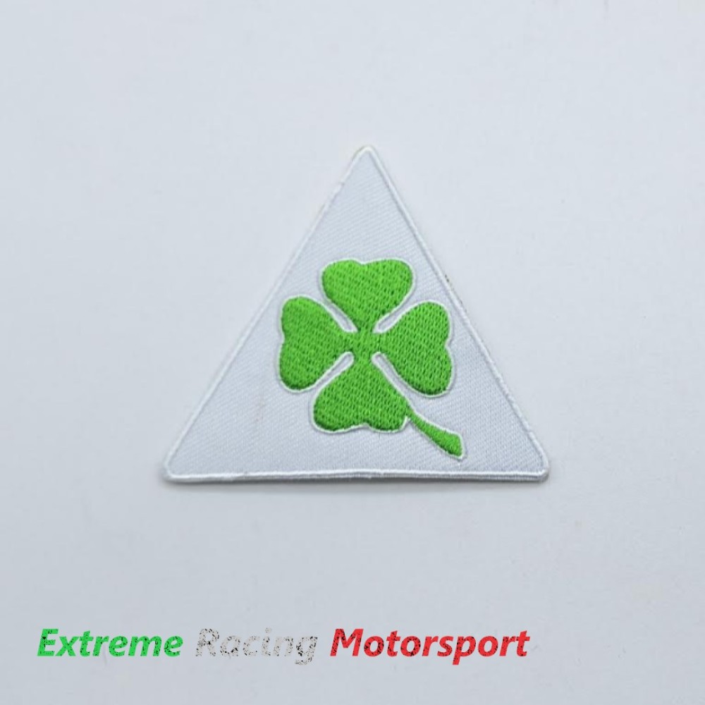 Xtreme Racing Decorazioni Auto Patch Termoadesivo Quadrifoglio Verde 7 cm ricamato
