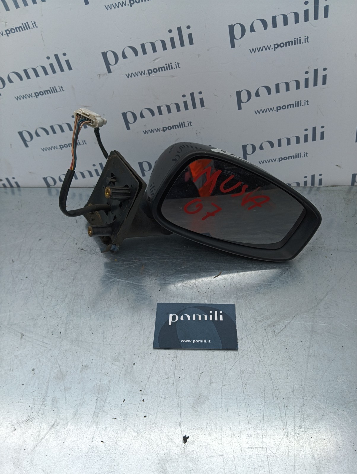 Pomili Cristalli LANCIA MUSA 2007 SPECCHIETTO DESTRO 5 PIN 0158460 usato
