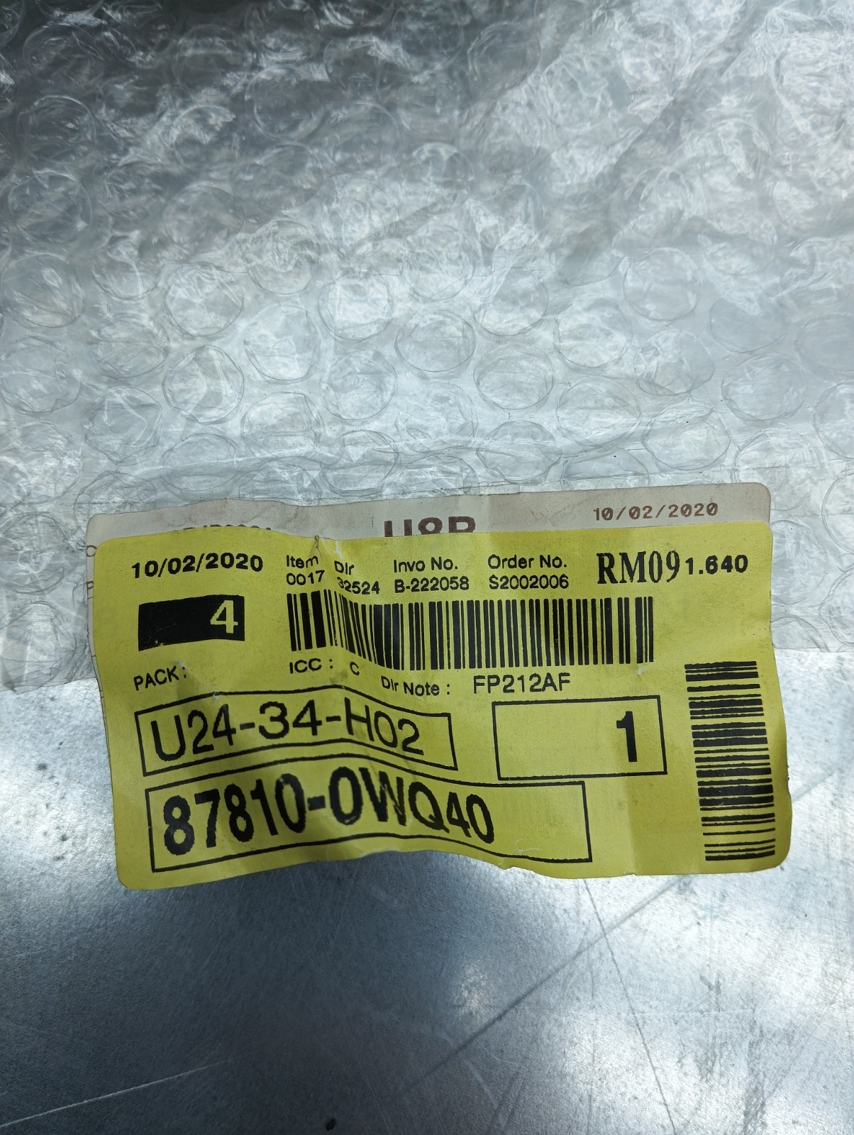Pomili Rivestimenti interni Specchietto interno Toyota 87810-0WQ40 nuovo