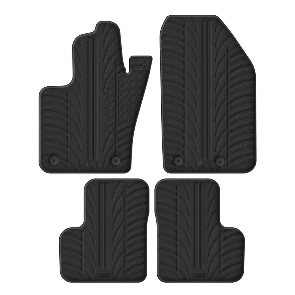 Travall Car Mats Fiat 500X Rubber Car Mat 2014-2024 in gomma su misura
