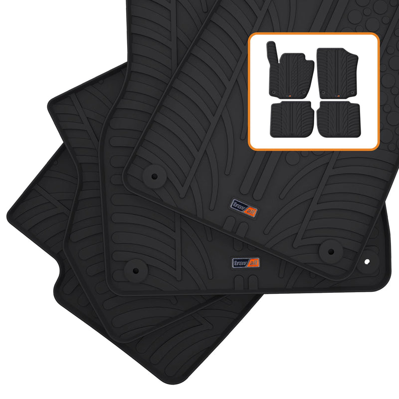 Travall Car Mats Skoda Rapid 2013-2019 tappetini in gomma
