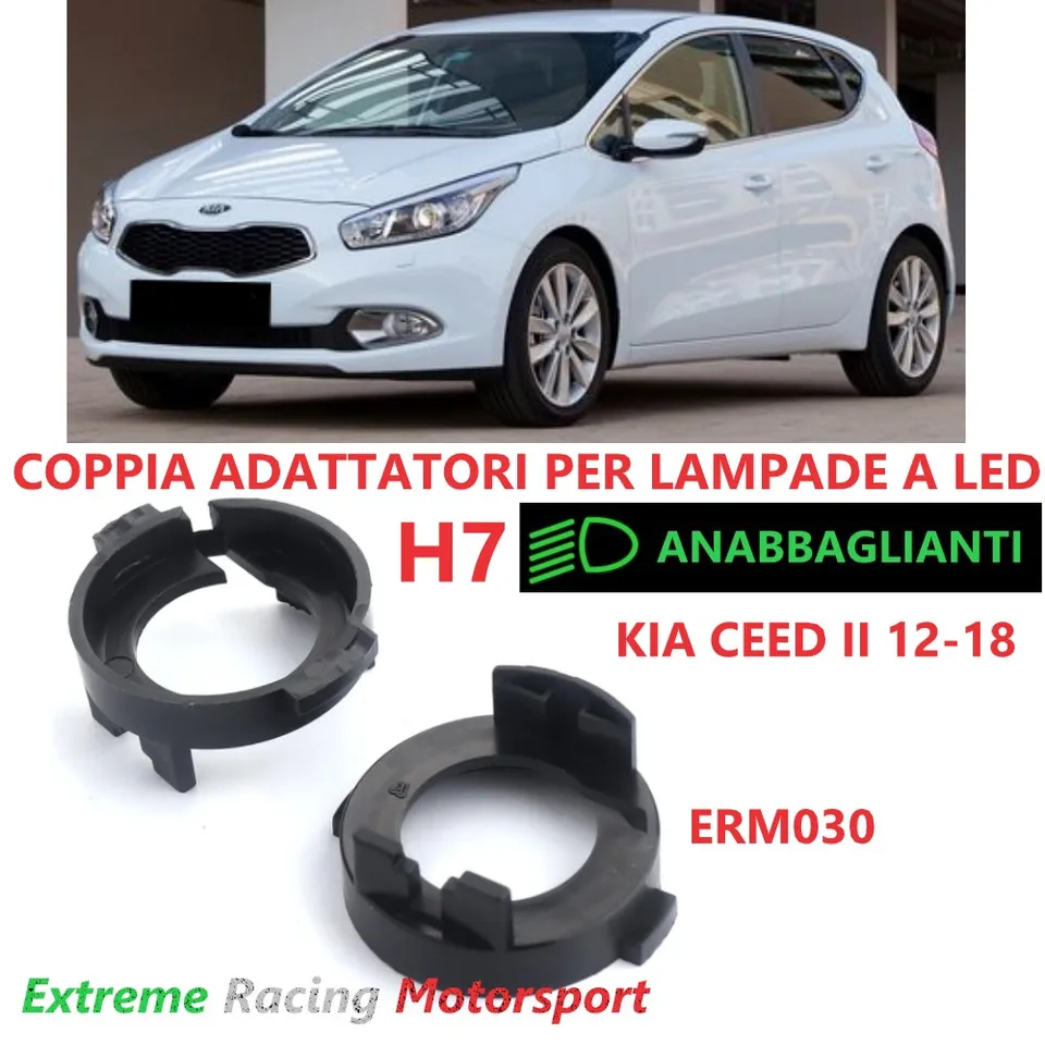 Xtreme Racing Accessori per Illuminazione LED ERM030 adattatori H7 Kia CeeD II
