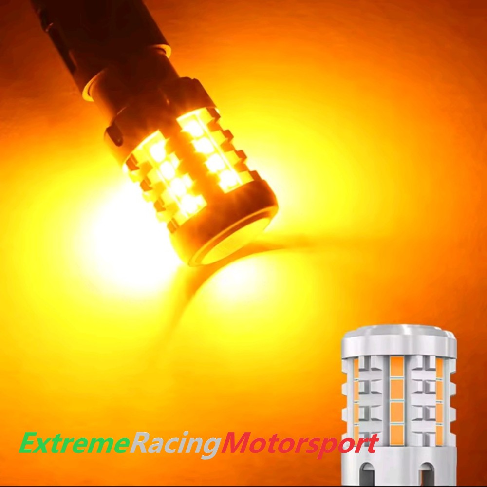 Xtreme Racing Lampadine LED Extreme Vision BA15S P21W arancioni 2 pezzi CANBUS