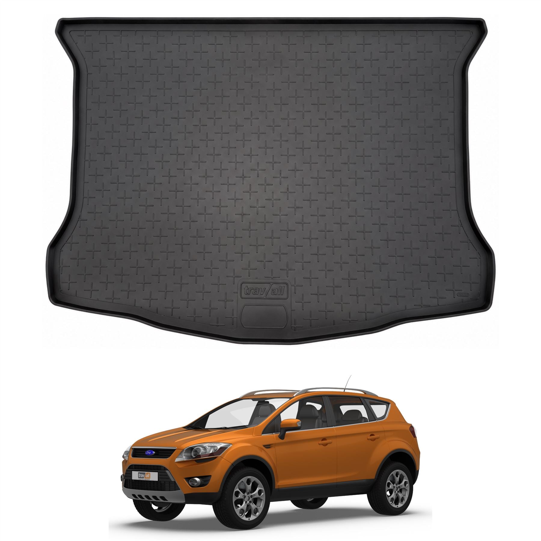 Travall Trunk Liners Ford Kuga vasca bagagliaio gomma 1 pezzo su misura