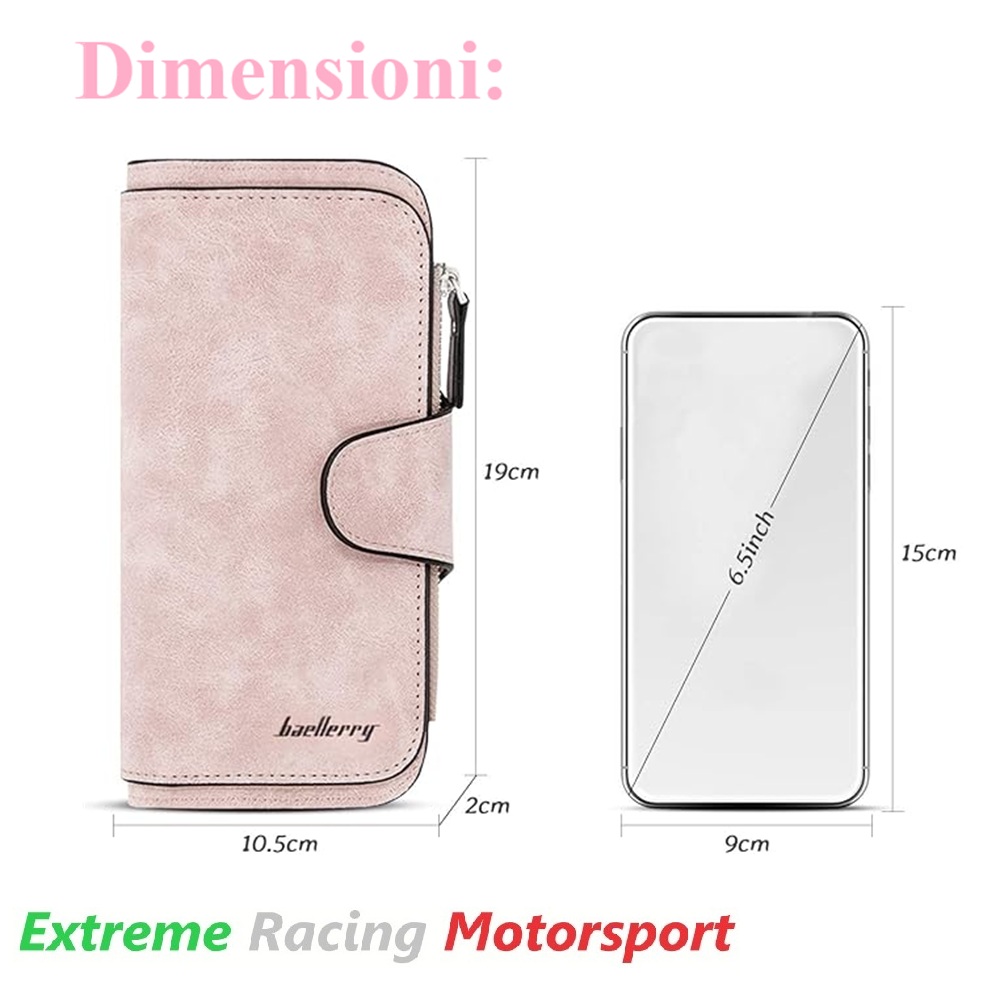 Xtreme Racing Portafogli e Articoli in Ecopelle Portafoglio Ecopelle Donna Pink portafoglio rosa