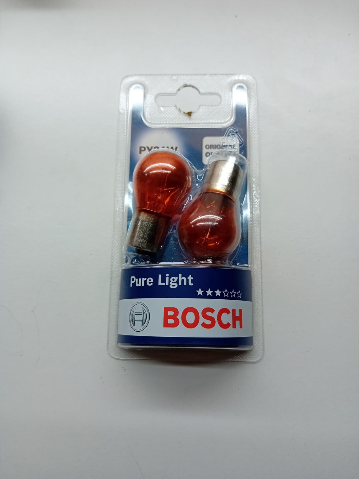 Bosch Lampadine e illuminazione PY21W Pure Light alogene ambra 2 pezzi