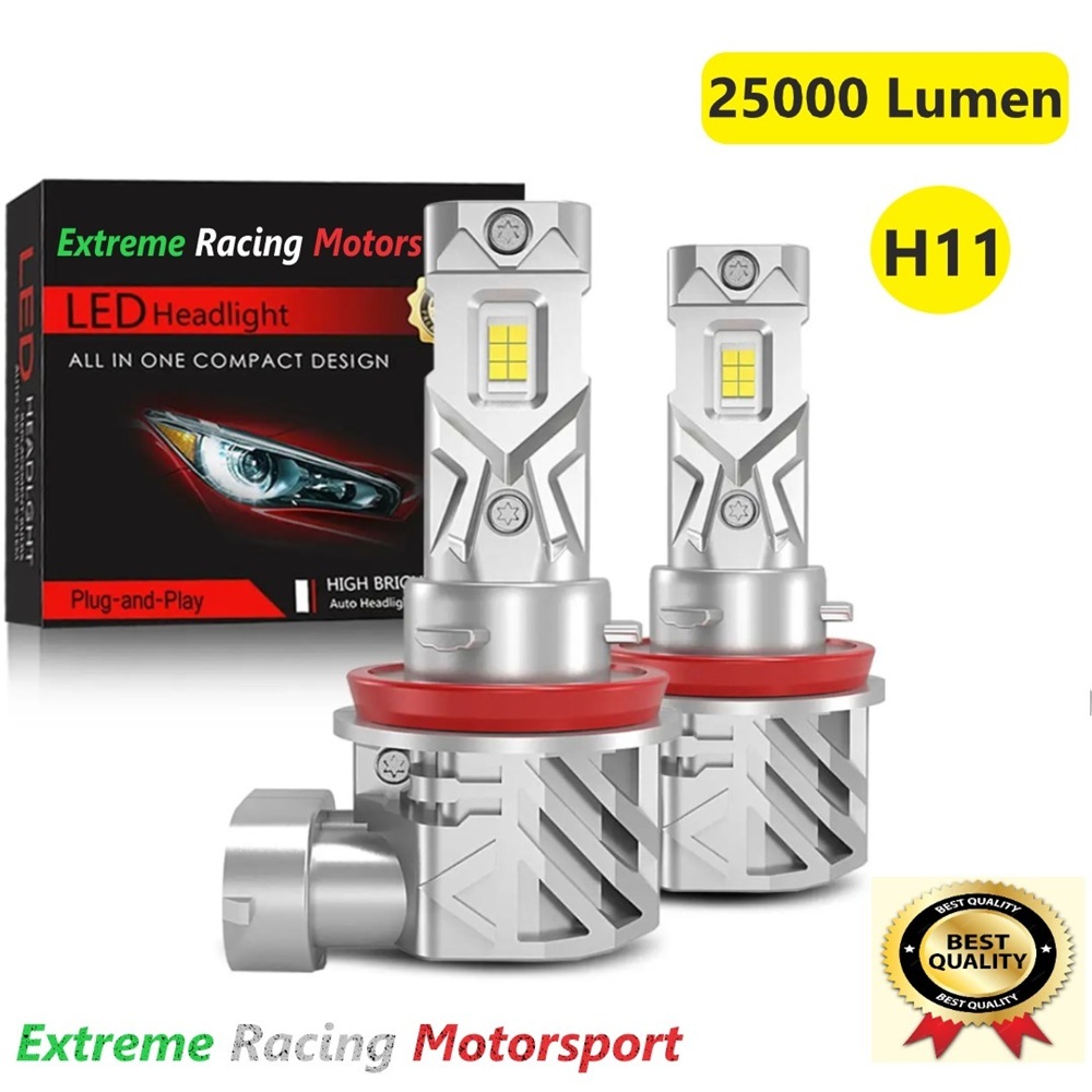 Xtreme Racing Lampadine LED XTRMVS25 H11 lampadine LED 6500 K coppia