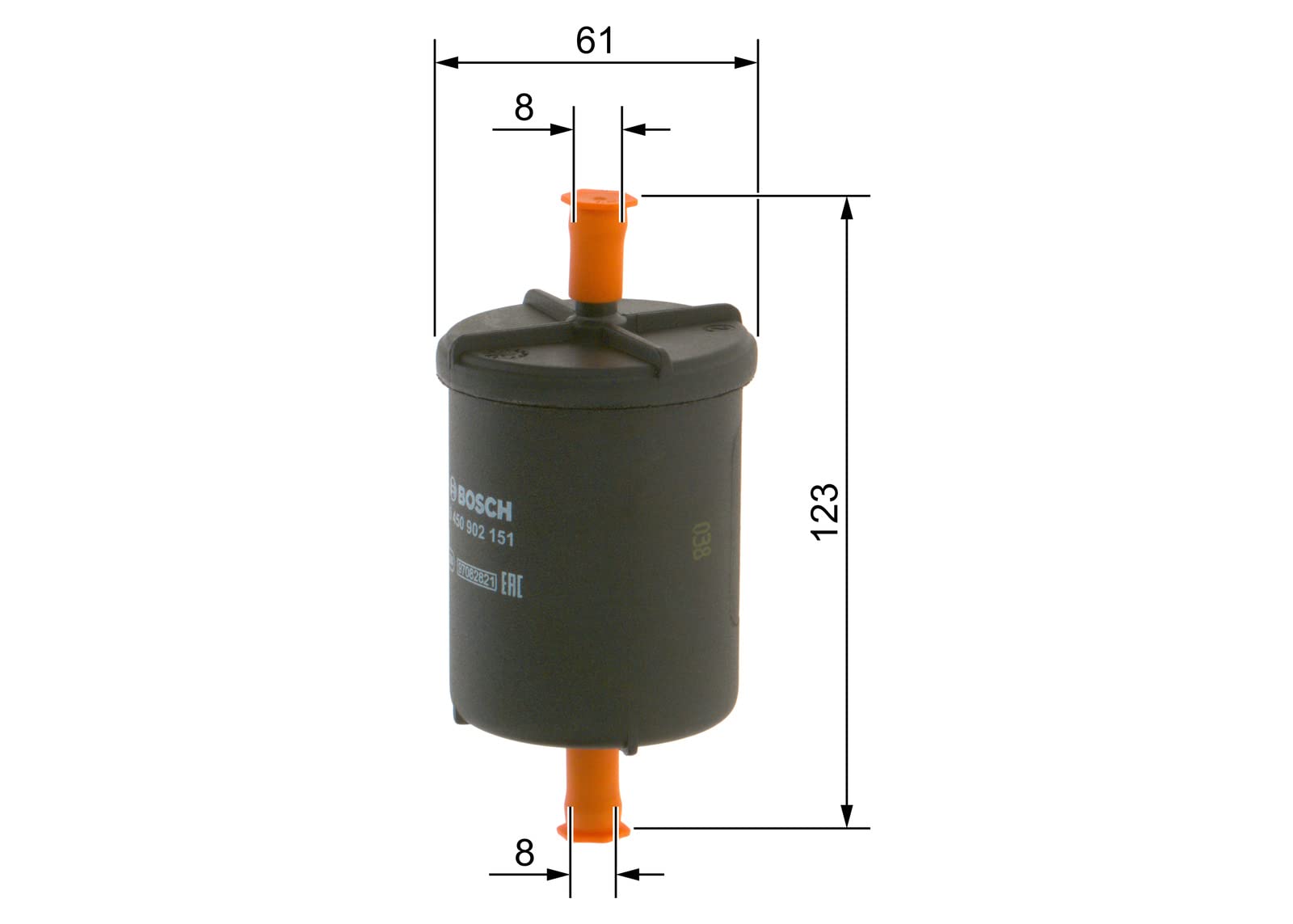 Bosch HCP Filtri 0450902151 filtro carburante benzina 1 pezzo