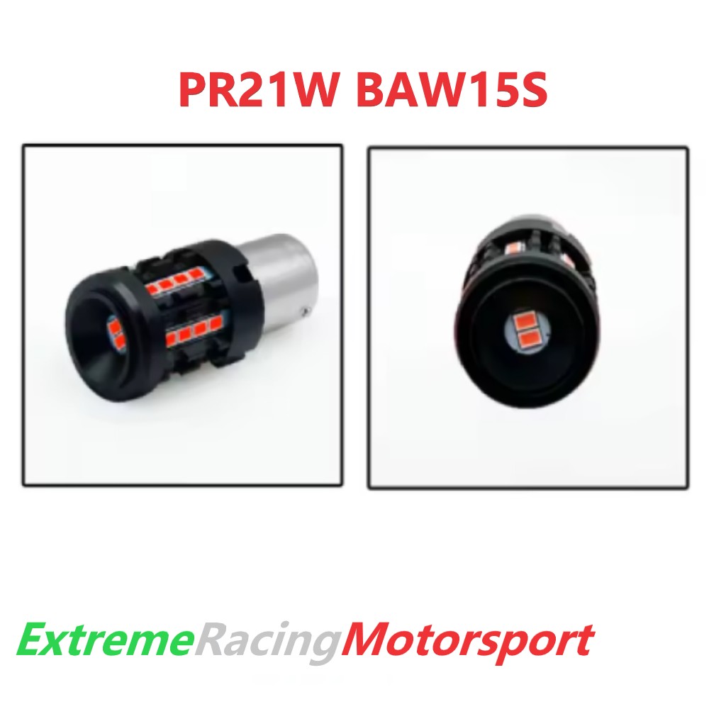 Xtreme Racing Lampadine LED ERM VT26BK 1156 BAW15S PR21W RED retronebbia coppia